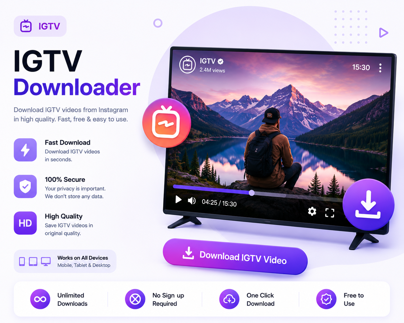 IGTV download - download IGTV videos free online in HD quality